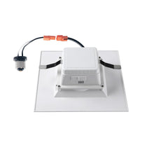 Load image into Gallery viewer, 4" Square LED Downlight, 10W, 5CCT Changeable: 2700K/3000K/3500K/4000K/5000K, 120V AC, Baffle Aluminum Trim, Damp Rated - LEDMyPlace