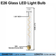 Load image into Gallery viewer, 40 - Watt Equivalent T10 Dimmable Fine Bendy Filament 6W LED Vintage Edison Light Bulb Warm White, E26 Base, 2700K, 450LM, Dimmable - D1.26"*11.8"H - LEDMyPlace