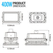 Load image into Gallery viewer, 400 Watt LED Explosion Proof Flood Light, A Series, Dimmable, 5000K,56000LM, AC100 - 277V, IP66, Hazardous Location Lighting Fixtures - LEDMyPlace
