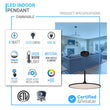 Load image into Gallery viewer, 41W Round Plate Pendant Light, 3000K, 2225LM, Diameter 17.3" x 55"H, Dimmable, Home Office Lighting - LEDMyPlace