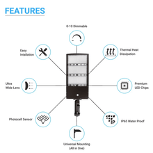 Load image into Gallery viewer, 450W LED Pole Light with Dusk to Dawn Photocell, 5700K, AC120 - 277V, Universal Mount, Bronze, With 20KV Surge Protector, IP65 Waterproof, LED Parking Lot Lights - Outdoor Commercial Area Street Lighting, Gen14 - LEDMyPlace