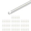 Load image into Gallery viewer, 4ft LED Shop Light Fixture, 30W V Shape 6500K 3900LM Clear Cover, AC100 - 277V, ETL Listed, Plug and Play, Damp Location, High Output T8 Integrated LED Tube, Linkable LED Shop Lights for Garage, Workshop, Basement - LEDMyPlace