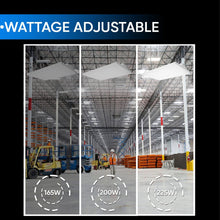Load image into Gallery viewer, 4FT Linear LED High Bay Light 165W/200W/225W Wattage Adjustable, 4000k/5000K/6500K CCT Changeable, Dip Switch, 0 - 10V Dim, 120 - 277V Input Voltage, ETL, DLC 5.1 Listed - LEDMyPlace