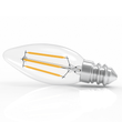 Load image into Gallery viewer, 4W Filament LED Bulb, 2700K, 360LM, 120V/60Hz, 4short filament, E12 Base, Dimmable, Clear Glass, LED Candelabra Light Bulbs - LEDMyPlace