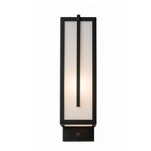 Load image into Gallery viewer, 4″W x 12.5″H Black Wall Sconce with Integrated 15W LED – 5000K Hardwired Light - LEDMyPlace