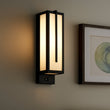 Load image into Gallery viewer, 4″W x 12.5″H Black Wall Sconce with Integrated 15W LED – 5000K Hardwired Light - LEDMyPlace