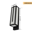 Load image into Gallery viewer, 4″W x 12.5″H Black Wall Sconce with Integrated 15W LED – 5000K Hardwired Light - LEDMyPlace