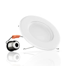 Load image into Gallery viewer, 5 in. and 6 in. Recessed LED Downlight, 15W, 1100LM, Baffle - trim, Dimmable, Energy Star &amp; ETL, Easy Retrofit Installation, LED Can Lights - LEDMyPlace