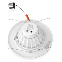 Load image into Gallery viewer, 5 in. and 6 in. White LED Recessed Ceiling Light Fixture Trim with Adjustable Eyeball, 15W, 1060LM, Dimmable, Energy Star &amp; ETL - LEDMyPlace