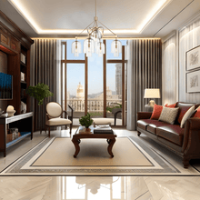 Load image into Gallery viewer, 5 - Light Modern Glass Bell Shade Round Chandelier Diam 35.5", Brass Finish Hardware with Clear Glass, 27.5" Height, 120V, Bulb Type B10, Socket Type E12, Max wattage Per Socket 60W - LEDMyPlace