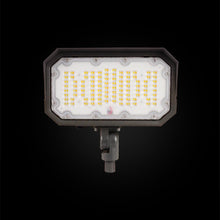 Load image into Gallery viewer, 50W/40W/30W Watt Adjustable LED Flood Light Outdoor 4000K/5000K/5700K CCT Changeable, Knuckle Mount, UL &amp; DLC 5.1 Premium, Bronze, IP65, For Gardens, Court, Lawn, Patio as well as LED Security Light - LEDMyPlace