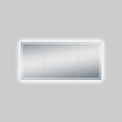 Load image into Gallery viewer, 55.1 in. X 25.6 in. Backlit/Frontlit LED Lighted Bathroom Vanity Mirror with Pivoting Side Mirrors, Thin Plexiglass Edge, Anti Fog, Adjustable 3 - Color Temperature &amp; Remembrance, Makeup Mirror, Touch Button, CRI 90+, Titan Style - LEDMyPlace