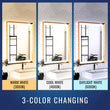 Load image into Gallery viewer, Frontlit/Backlit LED Lighted Bathroom Vanity Mirror with Frame, Anti-Fog, Touch Button, CRI 90+, Adjustable CCT &amp; Memory, Magnum Style