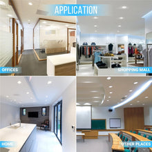 Load image into Gallery viewer, 6" 12W LED Slim Panel Recessed Ceiling Light CCT Changeable 2700k/3000K/3500K/4000K/5000K, with Junction Box, Square - LEDMyPlace
