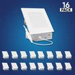 Load image into Gallery viewer, 6 inch Square LED Recessed Lighting with Junction Box, 12W, 900LM, Damp Location, ETL, Energy Star Listed, Dimmable LED Downlight - LEDMyPlace