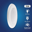 Load image into Gallery viewer, 6" LED Disk Downlight, 15W, 5CCT Changeable: 2700K/3000K/3500K/4000K/5000K, 120V AC, Damp Location - LEDMyPlace