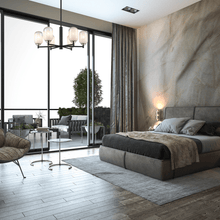 Load image into Gallery viewer, 6 - Light Black Finish Chandelier Light with Snow Glass, E12 Base, Width 24" Height 10", 120V, Bulb Type B10, Socket type E12, Max wattage Per Socket 60W - LEDMyPlace