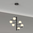 Load image into Gallery viewer, 6 - Lights, Chandelier, 47W, 3000K, Matte Black Body Finish, Dimmable - LEDMyPlace