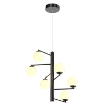 Load image into Gallery viewer, 6 - Lights, Chandelier, 47W, 3000K, Matte Black Body Finish, Dimmable - LEDMyPlace