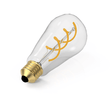 Load image into Gallery viewer, 6 Watt 2 - Soft Filament, ST18 Dimmable LED Clear Vintage Style Light Bulb Vintage Antique Style Light Bulb, 120V/60Hz, 2700K, 450LM, E26 - LEDMyPlace