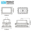 Load image into Gallery viewer, 60 Watt LED Explosion Proof Flood Light, A Series, Non Dimmable, 5000K, 8400LM, AC100 - 277V, IP66, Hazardous Location Lighting Fixtures - LEDMyPlace
