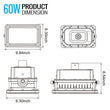 Load image into Gallery viewer, 60 Watt LED Explosion Proof Flood Light, A Series, Non Dimmable, 5000K, 8400LM, AC100 - 277V, IP66, Hazardous Location Lighting Fixtures - LEDMyPlace