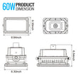 Load image into Gallery viewer, 60 Watt LED Explosion Proof Flood Light, D Series, Dimmable, 5000K, 8100LM, AC100 - 277V, IP66, Hazardous Location Lighting Fixtures - LEDMyPlace