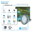 Load image into Gallery viewer, 60 Watt LED Explosion Proof Round High Bay Light, C Series, Non Dimmable, 5000K, 8100LM, AC100 - 277V, IP66, Hazardous Location Lighting Fixtures - LEDMyPlace