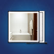 Load image into Gallery viewer, Frontlit/Backlit LED Lighted Bathroom Vanity Mirror with Frame, Anti-Fog, Touch Button, CRI 90+, Adjustable CCT &amp; Memory, Magnum Style