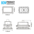 Load image into Gallery viewer, 80 Watt LED Explosion Proof Flood Light, A Series, Dimmable, 5000K, 10800LM, AC100 - 277V, IP66, Hazardous Location Lighting Fixtures - LEDMyPlace