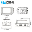 Load image into Gallery viewer, 80 Watt LED Explosion Proof Flood Light, D Series, Dimmable, 5000K, 10800LM, AC100 - 277V, IP66, Hazardous Location Lighting Fixtures - LEDMyPlace