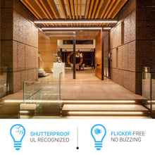 Load image into Gallery viewer, 8ft LED Shop Light Fixture, 60W V Shape 6500K 7200LM Clear Cover, AC100 - 277V, ETL Listed, Plug and Play, Damp Location, High Output T8 Integrated LED Tube, Linkable LED Shop Lights for Garage, Warehouse, Workshop - LEDMyPlace