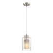 Load image into Gallery viewer, 8W Cylinder Shape LED Pendant Light, Brushed Nickel Finish, 4000K (Cool White), 500 Lumens, ETL Listed - LEDMyPlace