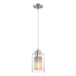 Load image into Gallery viewer, 8W Cylinder Shape LED Pendant Light, Brushed Nickel Finish, 4000K (Cool White), 500 Lumens, ETL Listed - LEDMyPlace