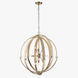 Load image into Gallery viewer, 9 - Light Brass Finish Hardware with Nature Brown Corn Leaf Rope Pendant Light, E12 Base - LEDMyPlace
