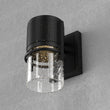 Load image into Gallery viewer, 9W Cylinder LED Wall Sconce Light 5000K Daylight White, 500 Lumens, LED Outdoor Wall Light, Clear Bubble Glass, 120V Dimmable ETL Listed Textured Black Finish - LEDMyPlace