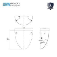 Load image into Gallery viewer, 9W LED Indoor Wall Sconce, 5000K (Daylight White), 550LM, Brushed Nickel Wall Mounting Light, Dimmable, Hallway Light Fixtures - LEDMyPlace