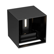 Load image into Gallery viewer, 9W Square Shape LED Wall Sconce, 3000K Warm White, 500LM, Clear Glass, Wall Mount, 120V Triac Dimmable ETL Damp Location - LEDMyPlace