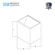 Load image into Gallery viewer, 9W Square Shape LED Wall Sconce, 3000K Warm White, 500LM, Clear Glass, Wall Mount, 120V Triac Dimmable ETL Damp Location - LEDMyPlace