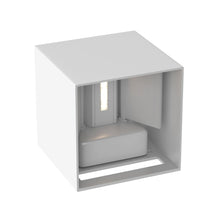 Load image into Gallery viewer, 9W Square Shape LED Wall Sconce, 3000K Warm White, 500LM, Clear Glass, Wall Mount, 120V Triac Dimmable ETL Damp Location - LEDMyPlace