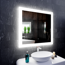Load image into Gallery viewer, LED Mirror for Bathroom 36"x 36" w/ Backlit, Anti-Fog LED Vanity Mirror, CCT Changable (3 Colors), Memory Function, Touch Switch, Waterproofed UL ETL Listed