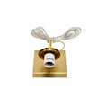 Load image into Gallery viewer, 6.5″W x 10″H x 8″E Burnished Brass Wall Sconce with Frosted White Acrylic Shade and E26 Rocker-Switch Light - 4 Pack