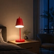 Load image into Gallery viewer, 7 7/8"W x 12"D x 20 1/8"H Table Lamp with USB, Type-C &amp; Outlet – Red Finish