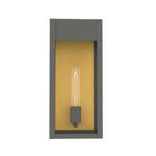 Load image into Gallery viewer, 1-Light, Outdoor Wall Sconce Light, Outdoor Lantern, E26 Socket 1X60W, Clear Glass Panels, Matte Black, 18" H x 7.5" W, Extends 5.5" from the wall