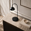 Load image into Gallery viewer, 26"H x 9"W x 12 3/8"D Table Lamp with USB, Type-C Port &amp; Power Outlet – Matte Black Finish