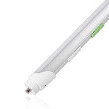 Load image into Gallery viewer, T8 8ft LED Tube/Bulb - 48w/40w/36w/32w Wattage Adjustable, 130lm/w, 3000k/4000k/5000k/6500k CCT Changeable, Clear, FA8 Single Pin, Double End Power - Ballast Bypass