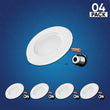 Load image into Gallery viewer, 5 in. and 6 in. Recessed LED Downlight, 15W, 1100LM, Baffle-trim, Dimmable, Energy Star &amp; ETL, Easy Retrofit Installation, LED Can Lights