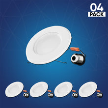 Load image into Gallery viewer, 5 in. and 6 in. Recessed LED Downlight, 15W, 1100LM, Baffle-trim, Dimmable, Energy Star &amp; ETL, Easy Retrofit Installation, LED Can Lights