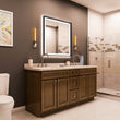 Load image into Gallery viewer, Frontlit/Backlit LED Lighted Bathroom Vanity Mirror with Frame, Anti-Fog, Touch Button, CRI 90+, Adjustable CCT &amp; Memory, Magnum Style