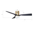Load image into Gallery viewer, SPEZIA 48 inch 3-Blade Flush Mount Smart Ceiling Fan with LED Light &amp; Remote